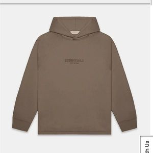 Essentials Fear Of God Wood Relaxed Hoodie